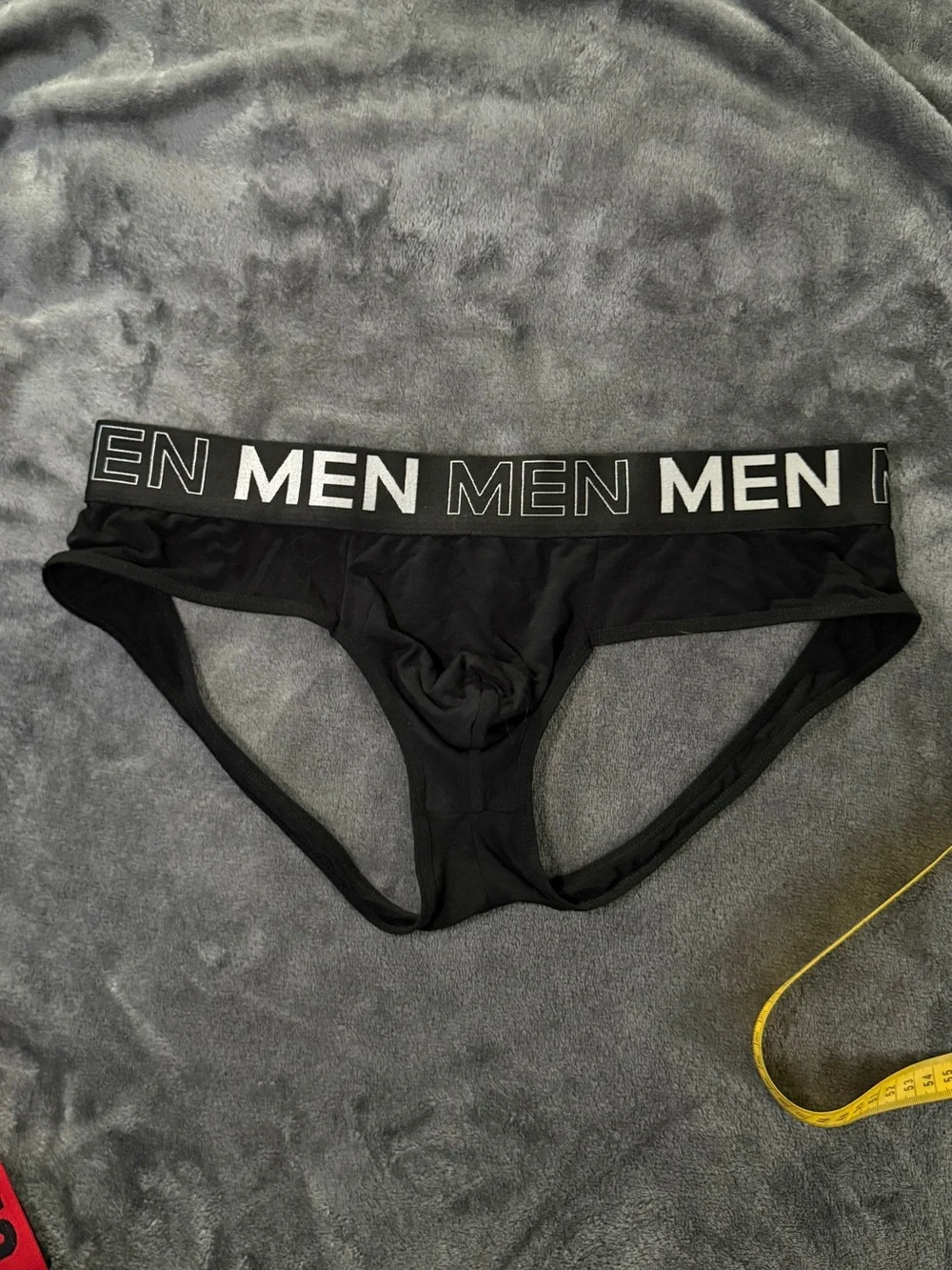 MEN Branded Black Men’s Jock Brief - Supportive Low-Rise Style - Picture 1 of 4